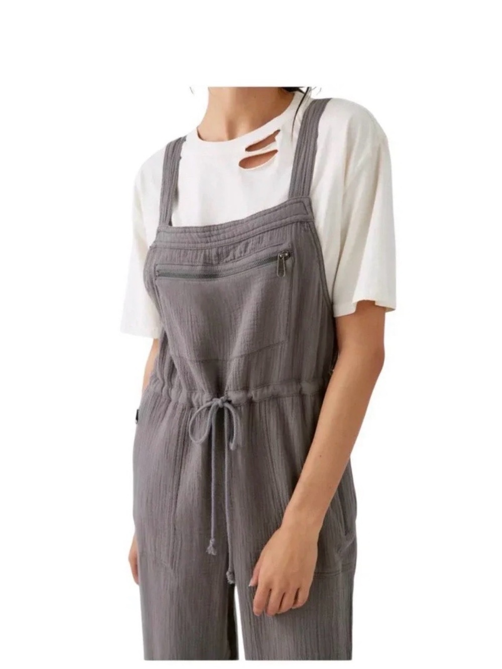 Urban Outfitters Gray Women's Drawstring Overalls
